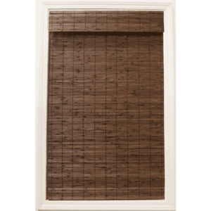 Radiance Cordless Cocoa  Bamboo Roman Shade, 48 in. W x 64 in. L